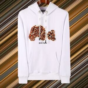 Palm Angels White Hooded Sweatshirt